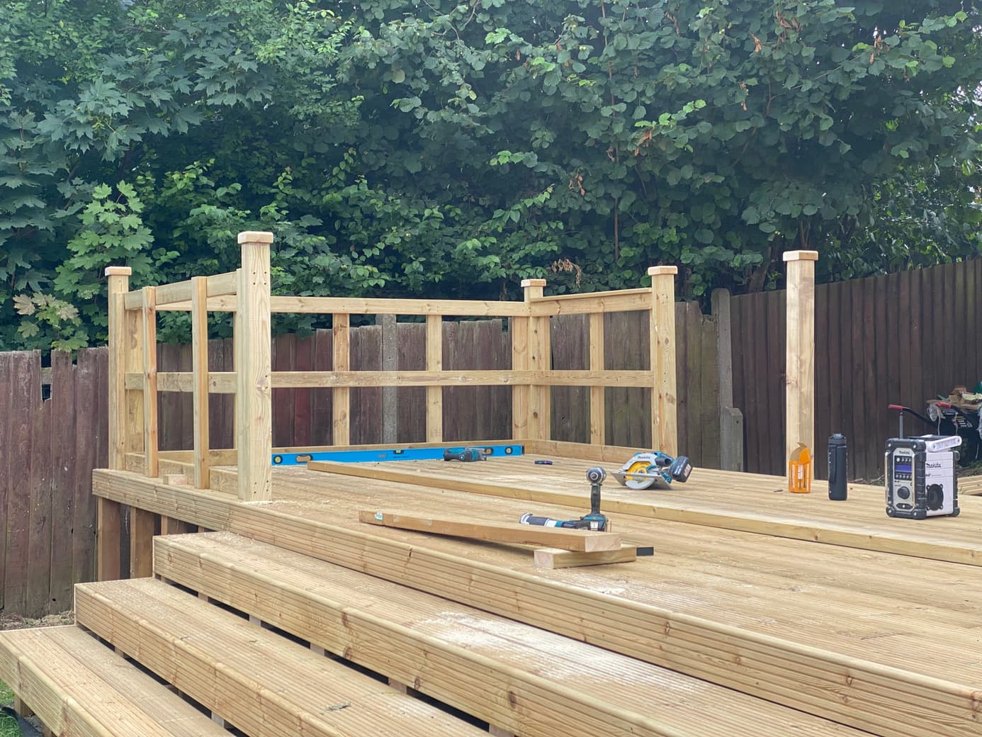 Decking project after