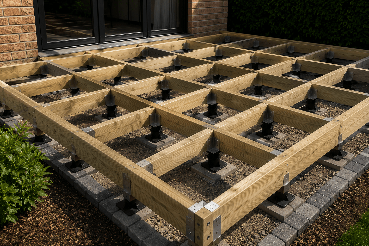 Finished decking detail