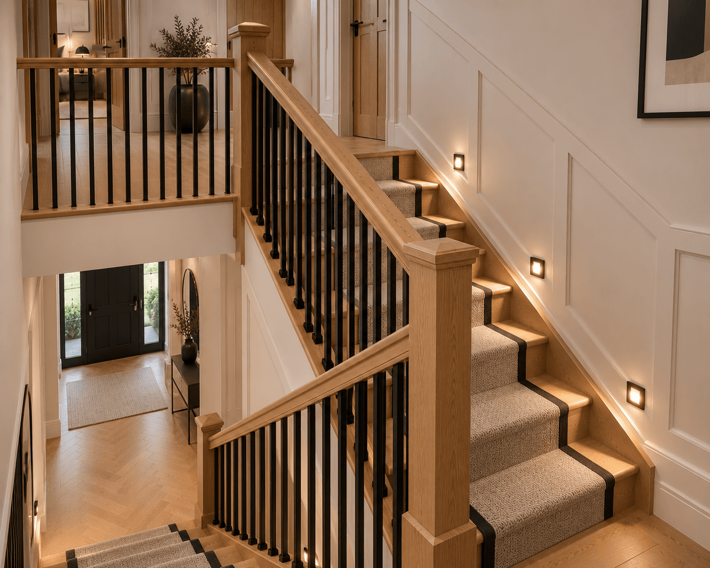 Balustrade and handrail detail