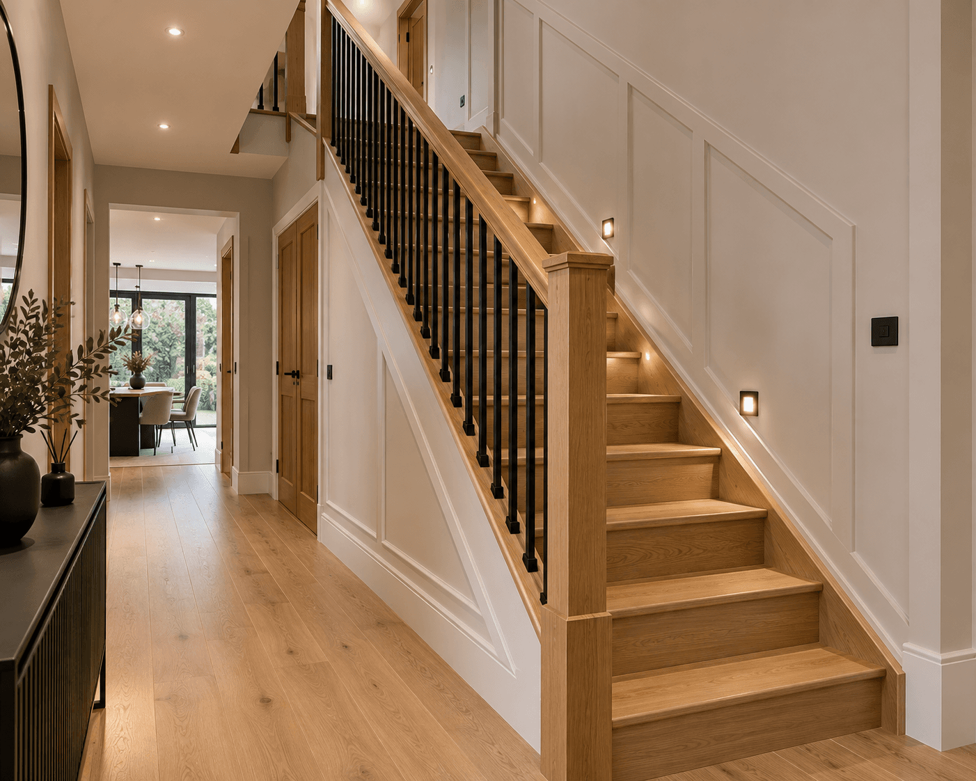 Completed staircase renovation