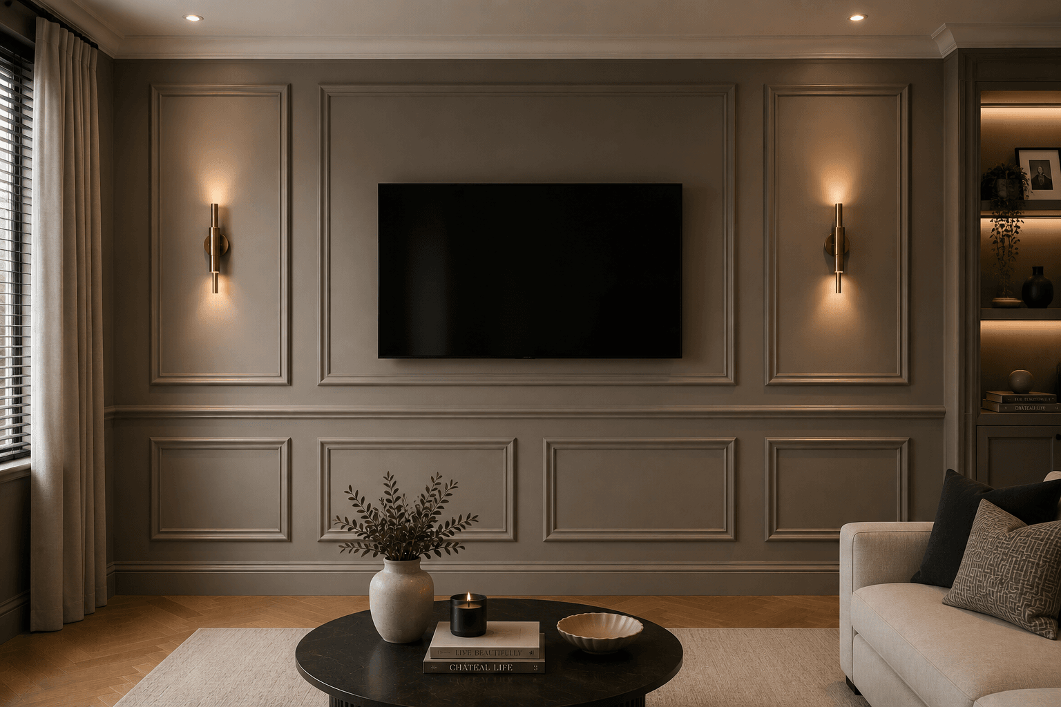 Completed wall panelling project