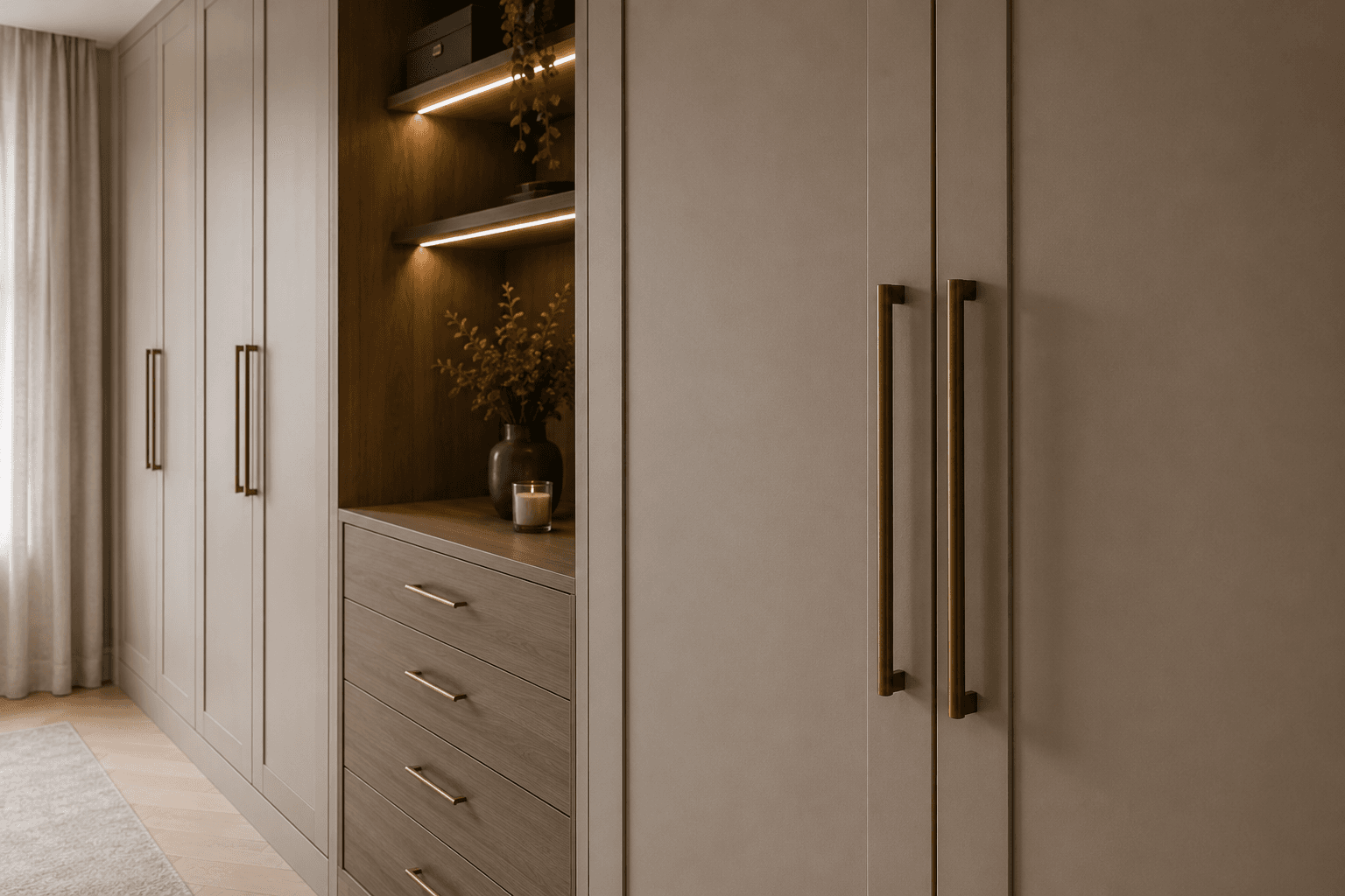 Bespoke wardrobe detail